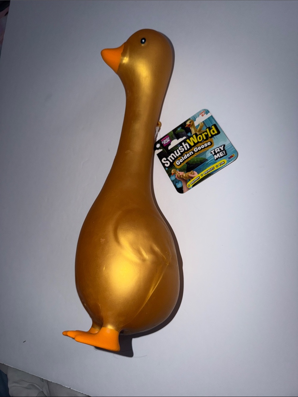 Golden Goose Pet Squeeze Toy - Gold